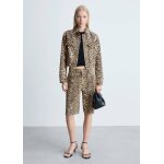 Blouson en jean lopard