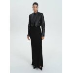 Blouson biker cuir crop