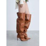 Bottes hautes cuir dtail fronc