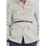 Ceinture fine en cuir