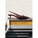 Chaussures effet croco talon kitten heel