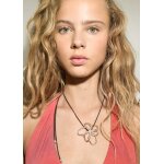 Collier cordon fleur