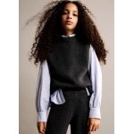 Gilet maille bas contrastant