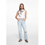 Jean droit taille normale d�chir�