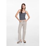 Jean flare crop