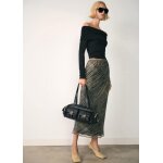 Jupe organza imprim�e