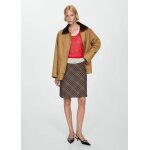 Jupe carreaux bord dentelle