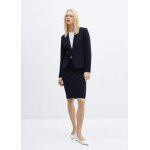 Jupe crayon fendue maille point de rome