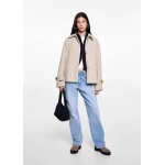 Manteau court drap de laine