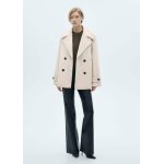 Manteau laine crois boutons