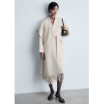 Manteau en laine  franges