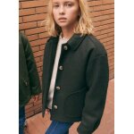 Manteau court drap de laine