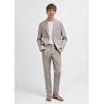 Pantalon costume slim - fit mlange de lin