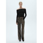 Pantalon droit similicuir serpent Pantalon droit similicuir serpent