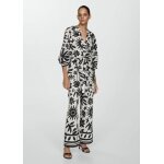 Pantalon wideleg imprim� fleuri