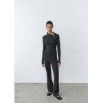 Pull - over maille côtelée col zippé Pull - over maille côtelée col zippé