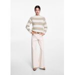 Pull - over en maille � rayures