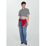 Pull - over crop à rayures Pull - over crop à rayures