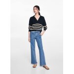 Pull - over en maille  rayures