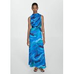 Robe imprime satine col bnitier