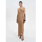 Robe longue asymtrique cape
