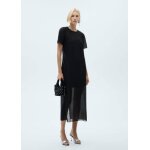 Robe plisse lurex