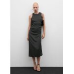 Robe pois fronce latrale