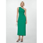 Robe asymtrique dtails draps