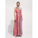 Robe asymtrique rayures