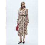 Robe chemisier en imprim serpent
