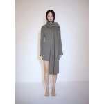 Robe courte maille ctele