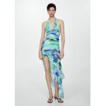 Robe drape volants