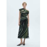 Robe imprimée détails drapés Robe imprimée détails drapés