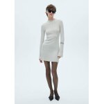 Robe maille col montant