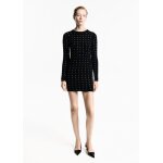 Robe maille dtail strass