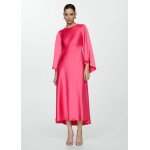 Robe satine manches cloche
