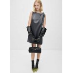 Robe satin�e d�tail n?ud