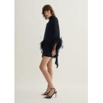 Robe semi - transparente plumes