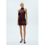 Robe sequins  emmanchures amricaines