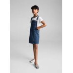 Robe chasuble courte en jean Robe chasuble courte en jean