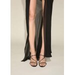 Sandales cuir talon lanires