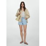 Short jean taille haute