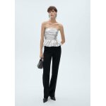 Top bustier mtallis