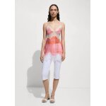 Top imprim dentelle