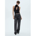 Top maille lurex emmanchures amricaines