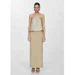 Top satin bretelles
