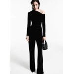 Top velours asymtrique