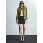 Veste tweed boutons bijoux