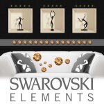 15 cristaux adhsifs 3mm swarovski elements - couleur topaze