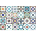 24 stickers carrelages azulejos ornements contemporain
